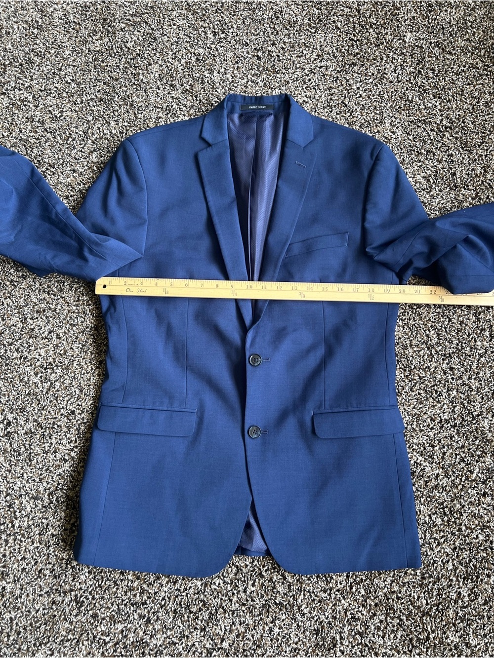 Bar III Men's Deep Navy Two-Button Blazer - Picture 8 of 14